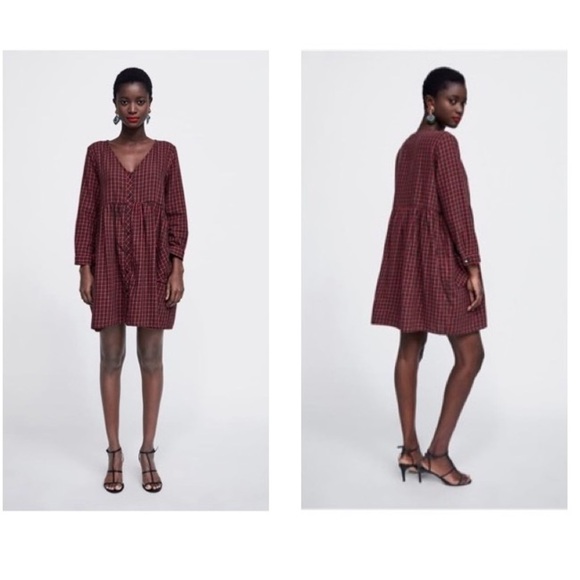 [Zara] Classic Check Dress - Picture 2 of 8